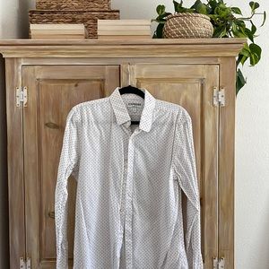Mens polka dot dress shirt